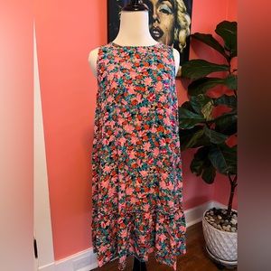Drop Waist Floral Dress